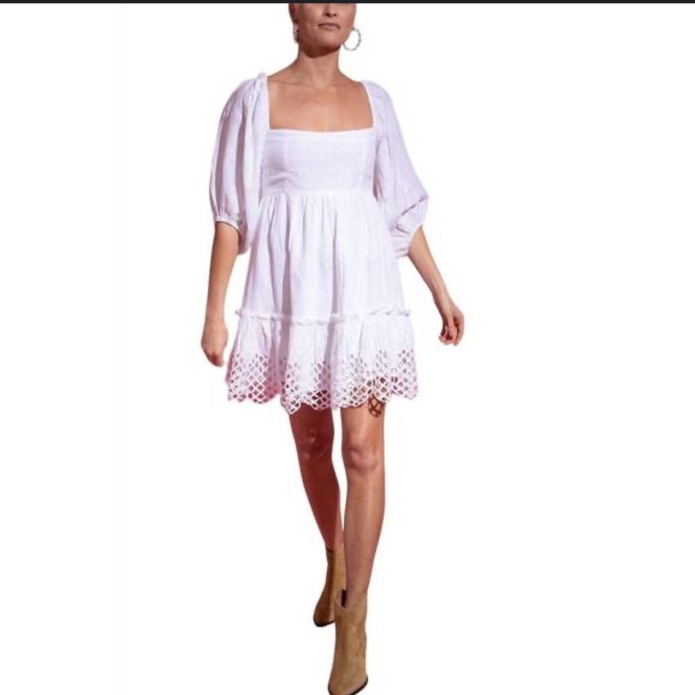 Elegant White Women's Dress